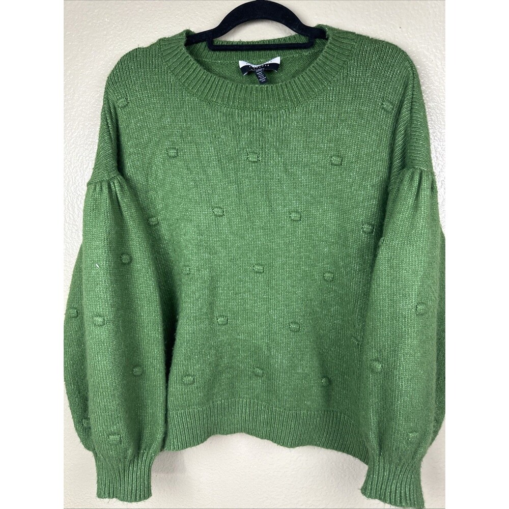 Eloquii Elements‎ Bobble Pull Over Plus Sweater Green Long Sleeve 22/24
